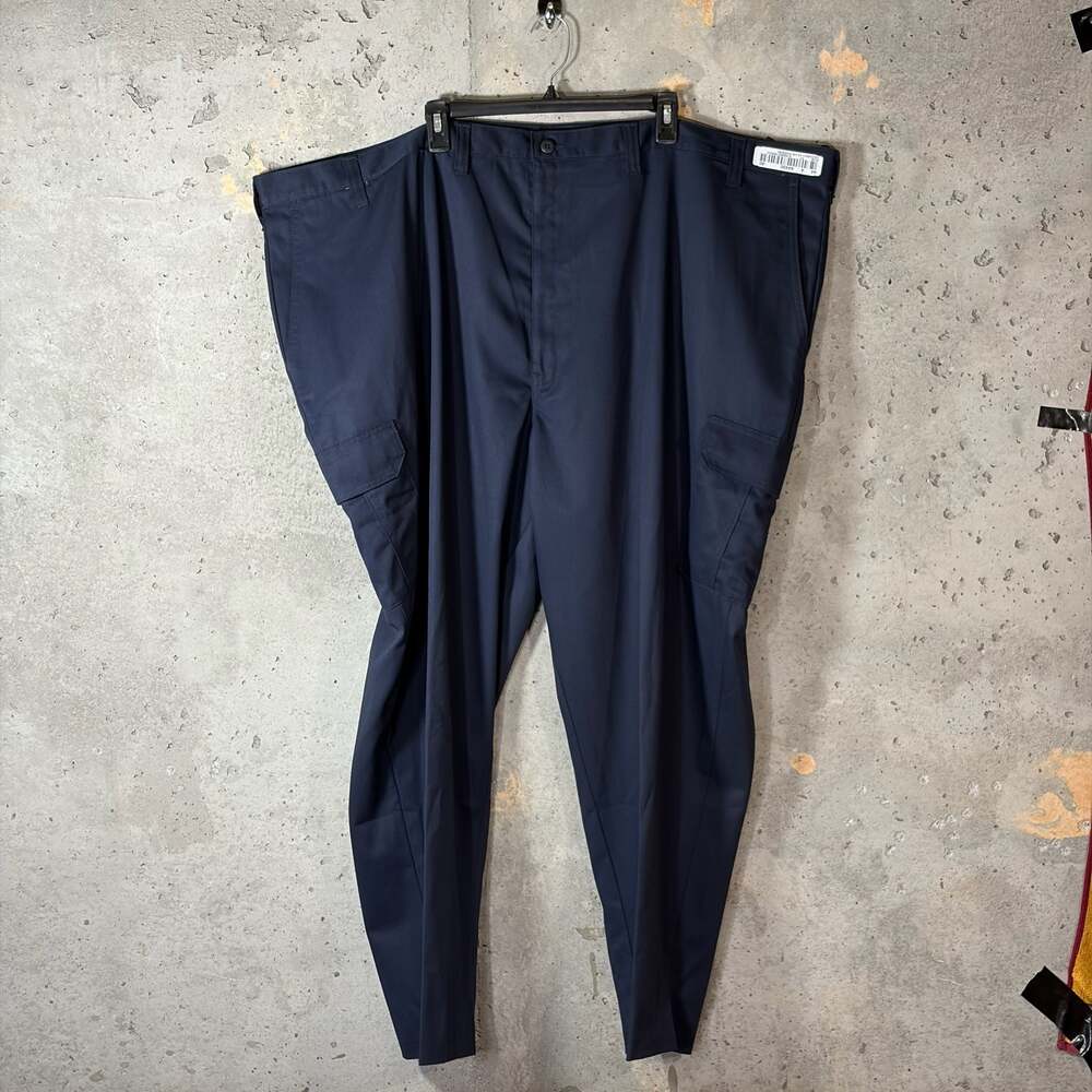 Cintas ComfortFLEX Men's Navy Blue Cargo Work Pants Size 56x32